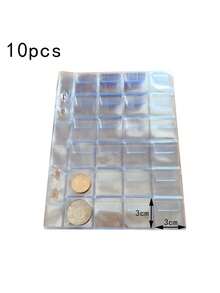 240 piezas Álbum de colección de monedas, Carpeta de colección de monedas de 10 páginas, Álbum de almacenamiento y organización de monedas conmemorativas - Multicolor - Ver 16