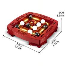 1件装旋转四子棋游戏,黑白旋转轨道四子棋游戏,多人互动桌面游戏,适合家庭聚会,儿童逻辑训练玩具,节日派对道具礼物 - 1件 - 查看 8