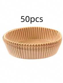 50/100/200片装空气炸锅用一次性纸垫，方形和圆形设计，厨房配件，家居用品，耐高温纸垫，烘焙纸，厨房用品，烤箱纸，烘焙纸，一次性烤盘垫，耐高温不粘吸油纸，户外露营用品，户外野餐一次性用品，户外收纳用品，户外露营炊具，户外露营配件，户外露营必备品。 - 彩色 - 查看 16
