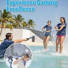 水球发射器弹弓，射程500码，2-3人巨型弹弓，成人T恤弹弓，南瓜土豆弹弓，户外派对游戏弹射器，水上派对，沙滩游戏，泳池游戏 - 彩色 - 查看 2