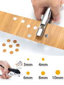 Pelubang Kertas 3mm/4mm/6mm/8mm/10mm, Pelubang Tunggal, Tang Pelubang Genggam Kokoh, Cocok untuk Sudut Datar, Portabel, Cocok untuk Melubangi Kertas, Kartu, Foto, dan Karton, Penggunaan Kantor - Beraneka warna - View 2