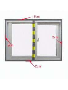 灰色磁吸式纱窗网，可自行安装，防蚊虫，隐形家用卧室磁性窗帘 - 灰色 - 查看 6