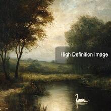 1 bức tranh phong cảnh rừng Thiên Nga cổ điển (có khung/không khung) in trên vải canvas, phong cách retro u ám, học thuật tối tăm, trang trí nhà nông thôn, nhà tranh cổ điển cho căn hộ, phòng khách, phòng ngủ, trang trí nhà hiện đại. - A - Xem 8
