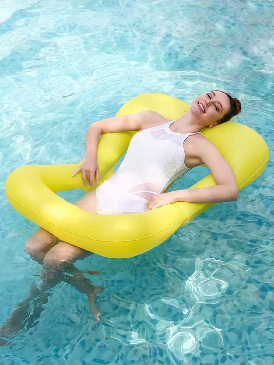Cama flotante inflable de PVC, balsa plegable adecuada para uso en piscina - Multicolor - Ver 1