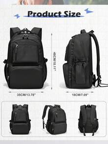 Lightweight Water-Resistant Nylon Backpack Large Capacity 15.6 Inch Laptop Bag Travel Backpack Business School Bag For Men Women Students - Multicolor - View 3