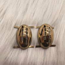 Zinc Alloy Shoe Buckle, All-Match Versatile Decorative Buckle For Shoes, All Year Round - Bright Ancient Gold - View 7