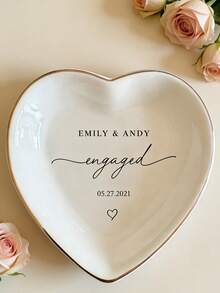 个性化首饰托盘、定制戒指托盘、个性化生日首饰托盘、定制陶瓷戒指托盘、定制首饰托盘、个性化结婚戒指托盘、送给朋友的礼物、生日礼物、伴娘礼物、闺蜜礼物、色彩缤纷、可爱、迷人、趣味十足、卡哇伊、千禧风、时尚、男女皆宜、休闲、定制、个性化、送给新娘的结婚礼物、订婚礼物、情侣结婚礼物、带有姓名首字母和日期的结婚戒指托盘、周年纪念礼物 - 彩色 - 查看 8