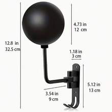 Giá treo mũ bảo hiểm xe máy/xe đạp bằng kim loại xoay 180 độ, giá trưng bày mũ bảo hiểm. - A - Xem 6