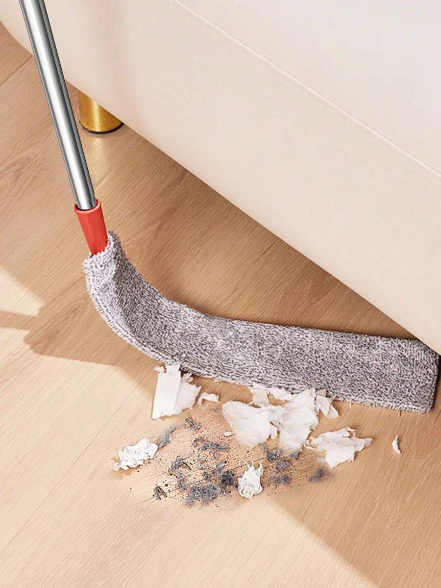 可伸缩除尘掸,配有超细纤维布 - 可弯曲清洁工具,适用于天花板、墙壁和灯具 - 多色 - 查看 1