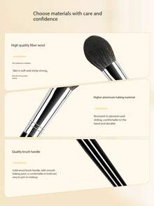 1pc Blush Brush, Professional Soft Makeup Brush, Diffuse Makeup Tool, Contours To Face Shape, Efficient Blush Application, Perfectly Fits Large Facial Areas. - Multicolor - View 5