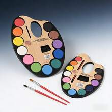 (Paint + Brush) Beginner Solid Watercolor Paint Set, Watercolor DIY Painting & Graffiti, Suitable For Children And Beginners, 12 Colors Watercolor Blocks - Multicolor - View 8