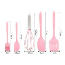 5pcs Silicone Kitchen Utensil Set, Heat Resistant Baking Tools Including Spatula, Basting Brush, Whisk, Long Handle, Suitable For Cooking, Baking And Grilling - View 12