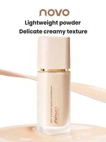 NOVO Long-Lasting Flawless Anti-Dullness Foundation, Concealing Color Correcting Hydrating, Suitable For All Skin Types, Creamy Texture, Holiday Party Gift, Best Shade - 02#Natural Color - View 9