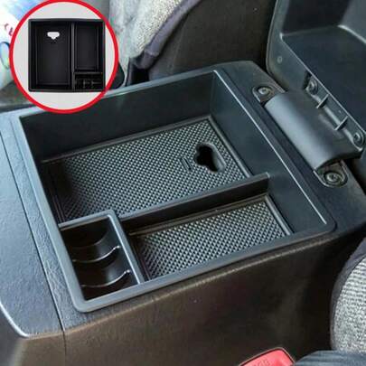 Armrest Storage Box For Hilux Vigo Fortuner Innova 2004-2014 Models, Perfect Fit, Anti-Slip And Easy To Clean