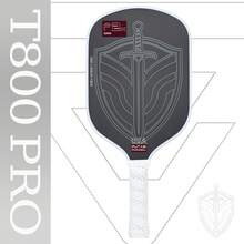 T800PRO Carbon Fiber Pickleball Paddle, Rough Matte Surface For Better Ball Spin, Hot-Pressed Unibody Construction, 16mm Thick, Power Control Balanced Pickleball Paddle - Multicolor - View 2