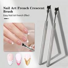 法式美甲笔：双压铜笔杆搭配磨砂亚克力笔杆。符合人体工学设计，笔毛超柔软，轻松打造完美美甲，新手友好，专业沙龙级品质。 - 彩色 - 查看 5
