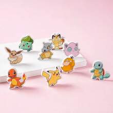 pokemon 9件套橡皮擦套装 - 可爱卡通动漫造型橡皮擦，独立包装，学生文具礼品 - 彩色 - 查看 5