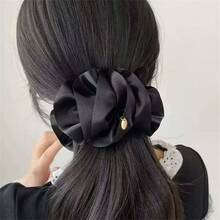 1pc French Pleated Banana Hair Clip, 2025 New Vertical Clip Increases Hair Volume, Twist Clip For Updo - Multicolor - View 8