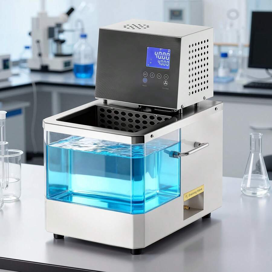 Laboratory High-Temperature Circulating Oil Bath, Up To 300℃/572℉, 10 L Lab Constant Temperature Heating Tank, 0.1℃ High Precision, Internal And External Dual Circulation, For Laboratory - 10L 300℃ - View 1