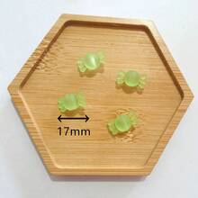 17毫米 30/50/100颗 高透明度亚克力糖果珠，非常适合DIY珠宝制作，适用于手链和手机链制作。 - 彩色 - 查看 5