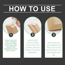 1 pieza Pegamento adhesivo multiusos, parche líquido transparente a prueba de agua y a prueba de aceite a base de solvente - A - Ver 9