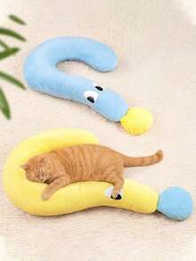 Small Plush Pillow For Pets, Soft And Fluffy Cat Pillow, Suitable For Deep Sleep And Neck Protection Of Pets,Suitable For Cats And Small Dogs To Use Dog Stuff,Puppy Keep,Cat Stuff,Perfect For Dogs And Cats To Sleep On - Multicolor - View 2