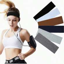 4pcs/Set Solid Color Thin Sports Headband, Suitable For Workout, Fitness, Autumn/Winter Women Holiday Outfit, Women Hair Accessories, Women Elegant Scarf, Women Soft Headband Summer Outfits - Multicolor - View 1