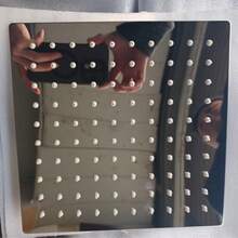 Juego de cabezal de ducha de acero inoxidable de alta presión con rociador cuadrado de 4 pulgadas, 6 pulgadas, 8 pulgadas y 10 pulgadas, cabezal de ducha grande para baño - Multicolor - Ver 8