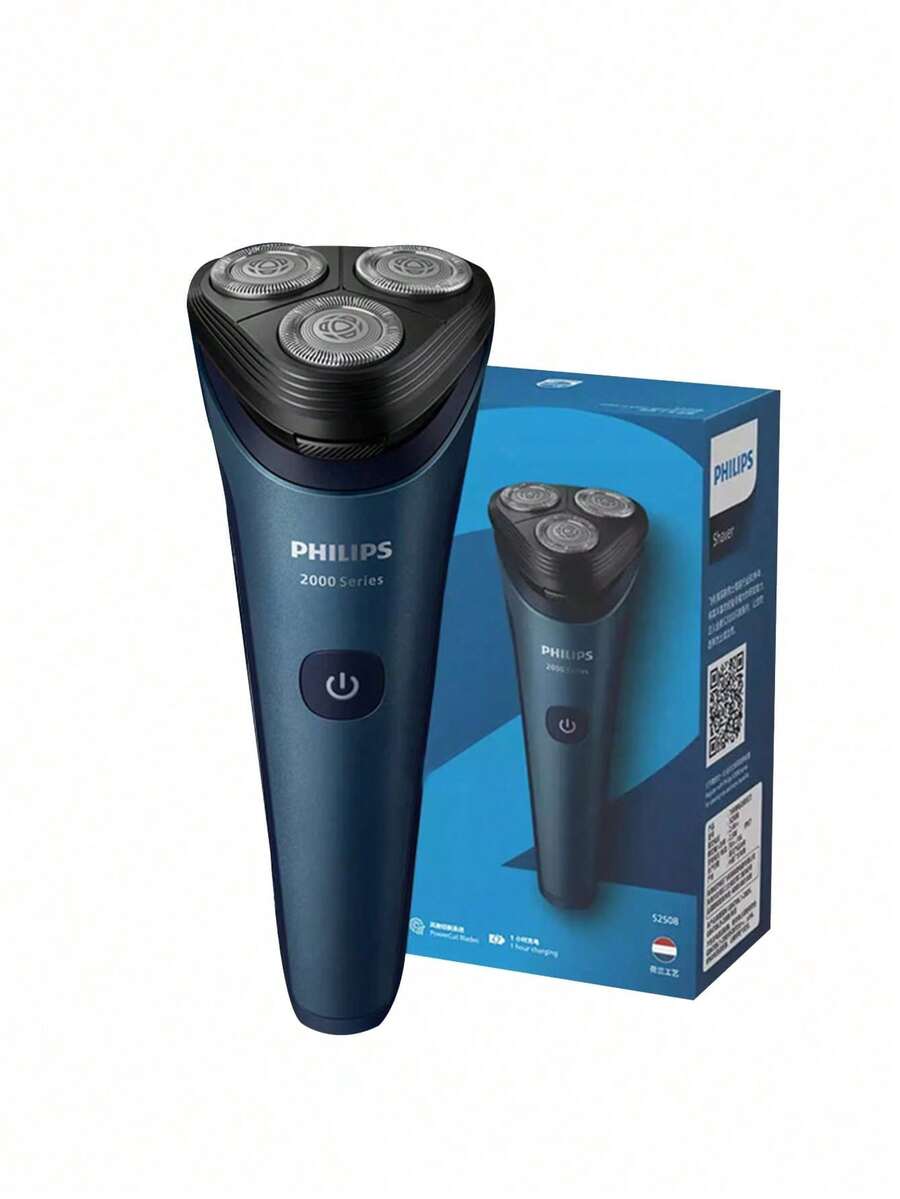 Máy cạo râu điện Philips (PHILIPS), dòng sản phẩm mới Series 2, sạc nhanh 1 giờ, có thể rửa sạch hoàn toàn, dùng được cả khi cạo khô và ướt, quà tặng cho nam giới nhân dịp Lễ Tình nhân, S2508 - Màu xanh lam - Xem 1