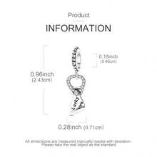 Hapour 幸运拉环吊坠，适配原装手链项链，925 纯银，精美个性化设计，串珠 DIY 首饰，派对礼物 - BKTC2009 - 查看 4