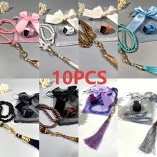 New Bowknot Gift Bag, Muslim Prayer Beads With Included Finger Ring Counter, Electronic Rosary, Suitable For Festivals And Gifts - Multicolor - View 19