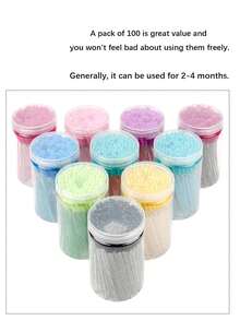 200/1PC Eyelash Brush, Mascara Wands Makeup Brushes Applicators Kits For Eyelash Extensions And Eyebrow Brush With Container - Multicolor - View 11