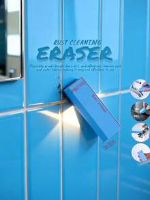 1-6pcs, Magic Cleaning Eraser, Rubber Scrubber, Easily Removes Household Stains And Rust, Non-Electric, Suitable For Bathroom Glass And Kitchen Pots - Water Rust Removal and Cleaning Eraser - View 6