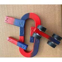 1 Set Assorted Magnetic Compass Teaching Aids, Including U-Shaped Magnets, Ring Magnets, Bar Magnets, Compass, Magnetic Car Models, Random Packaging, Compact And Easy To Store, Ideal For Office, Study And Stress Relief - Multiple - View 9