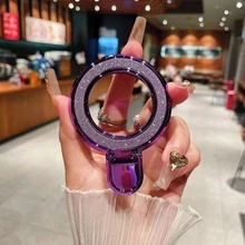 新款镂空背挂式磁吸手机支架 磁吸折叠魔环桌面懒人两用指环支架 - 彩色 - 查看 7