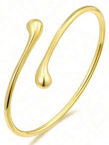 6pcs Metal Arm Cuff Set, Unique Starfish Design, Stackable, Open Adjustable, Versatile Style - 6PC Gold AT018 - View 7
