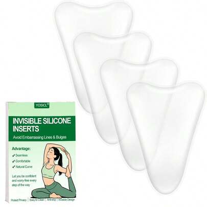 2/6/12 szt. Korektor wielokrotnego użytku - silikonowa bielizna profilaktyczna dla kobiet Hider Cover Insert Pad Guard Stopper do legginsów do jogi i stroju kąpielowego Activewear Bikini