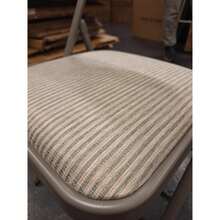 NEW DELUXE STRONG STEEL METAL FRAME CHAIR FABRIC PADDED FOLDING OFFICE BACK REST - Multicolor - View 4