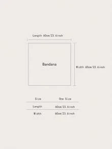 1条仿丝几何印花方巾，60厘米方形围巾，男女皆宜的百搭配饰，适合日常佩戴，春夏皆宜 - 彩色 - 查看 5