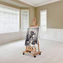 SENDERPICK Multi-Functional Adjustable Artist Easel Stand Portable Artist Easel Stand For Painting Painting Canvas Stand - Light Wood - View 3