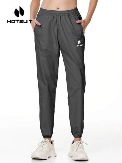HOTSUIT Pantalones de chándal de largo completo con bolsillos para mujer - Primavera Deportes y Fitness | Regalo perfecto para pantalones de entrenamiento