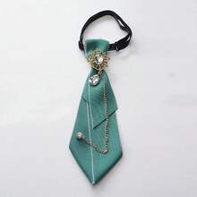 1 chiếc nơ đeo cổ bằng vải dệt kiểu dáng giản dị, phù hợp cho mọi mùa. - Màu xanh Bạc hà - Xem 3