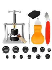 17 piezas Kit de herramientas para reparación de relojes, que incluye cierre de tapa trasera, herramientas para reemplazo de batería y 1 abridor de relojes con 2 palancas, que cubre las necesidades de mantenimiento y reparación de relojes - Multicolor - Ver 1
