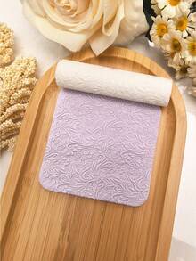 Polymer Clay Embossing Roller | Floral Polymer Clay Texture Roller, Soft Clay Texture Rolling Tool, Suitable For Jewelry Making And Art Design - White - View 9