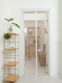 Màn cửa chống muỗi từ tính cải tiến - Màn tự động đóng mở chống muỗi và côn trùng. - lưới trắng viền trắng - Xem 7