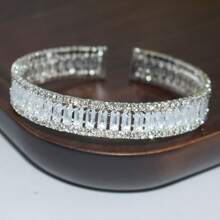 高品质时尚锆石全镶水晶，适合女性生日、派对、婚礼、日常佩戴、馈赠佳品。 - 金粉 - 查看 16