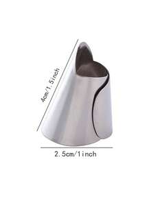 2pcs Multi-Function Thumb Vegetable Peeler, Garlic Peeler, Nail Protector - Silver - View 7