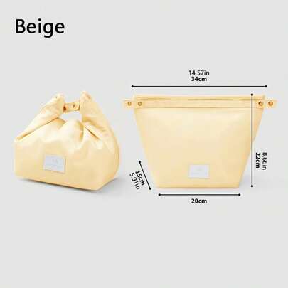 حقيبة غداء عازلة للحرارة ذات سعة كبيرة، حقيبة بنتو محمولة للعمال المكتبيين والطلاب لتخزين الطعام (لا تلامس الطعام مباشرة)، حقيبة بنتو محمولة للعمال المكتبيين، حقيبة تخزين الطعام للعمال المكتبيين