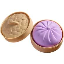 1 món đồ chơi cảm giác bằng bột nặn (5.5cm*5.5cm) giúp giảm căng thẳng, hình bánh bao, quà tặng tiệc tùng, đồ chơi cầm tay để bàn hiệu quả giúp giảm lo âu, được làm từ chất liệu siêu đàn hồi, dễ bóp, quà tặng tiệc tùng và quà tặng ngày lễ! - Nhiều màu - Xem 9