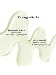 Mung Bean Cleansing Oil(6.76fl.Oz/200ml)| Fragrance-Free | Non-Comedogenic Tested| Makeup Blackhead Remover & Deep Pore Cleanser| Suitable For Sensitive Skin| Double Cleansing Korean Skincare - Multicolor - 查看 6